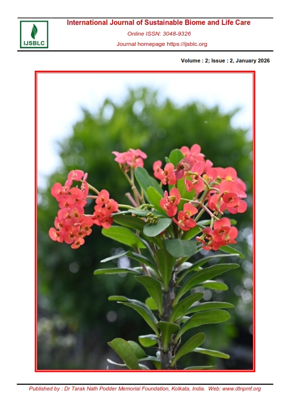 					View Vol. 2 No. 2 (2026): International Journal of Sustainable Biome and Life Care
				
