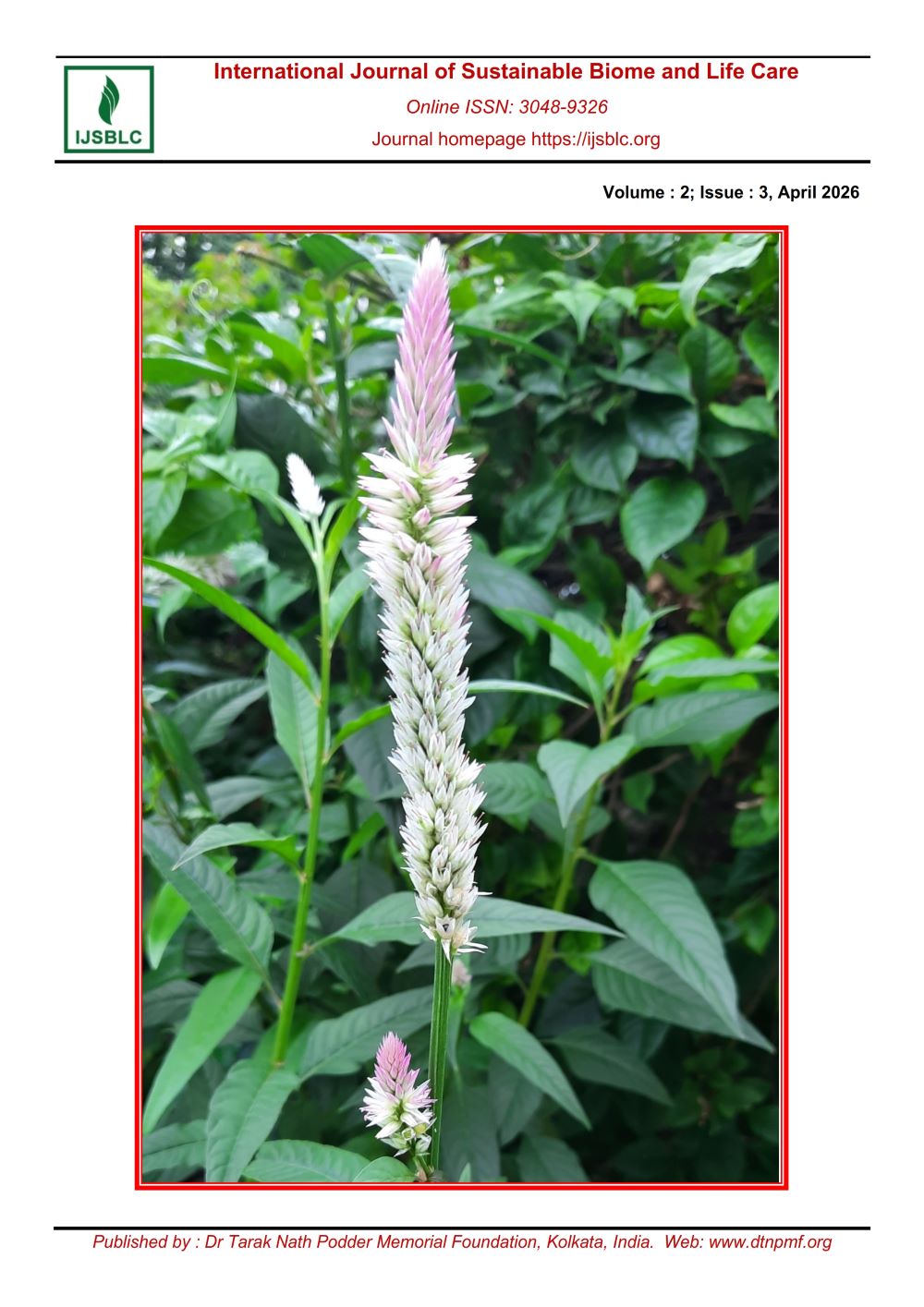 					View Vol. 2 No. 3 (2026): International Journal of Sustainable Biome and Life Care
				